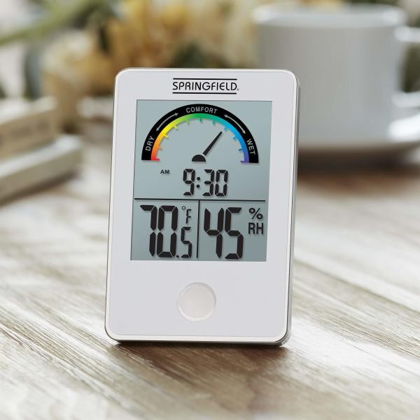 Springfield Wireless Indoor Comfort Level Thermometer (White)