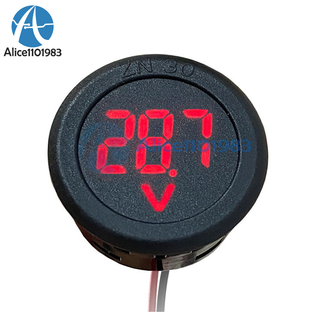DC5V-100V Voltmeter Digital Display Voltage Meter Tester Panel Voltage Indicator