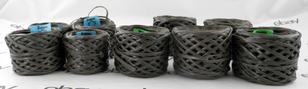 3 mm Brown Leather Lace Sections