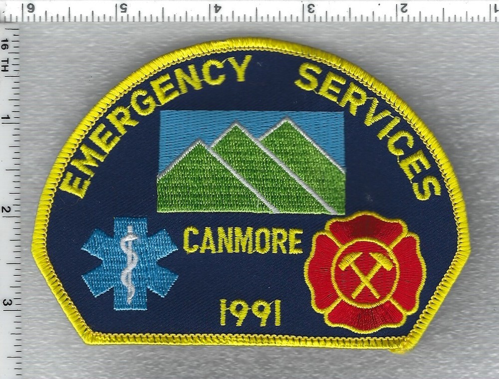 Canmore Fire Department (Alberta, Canada) 1991 Shoulder Patch