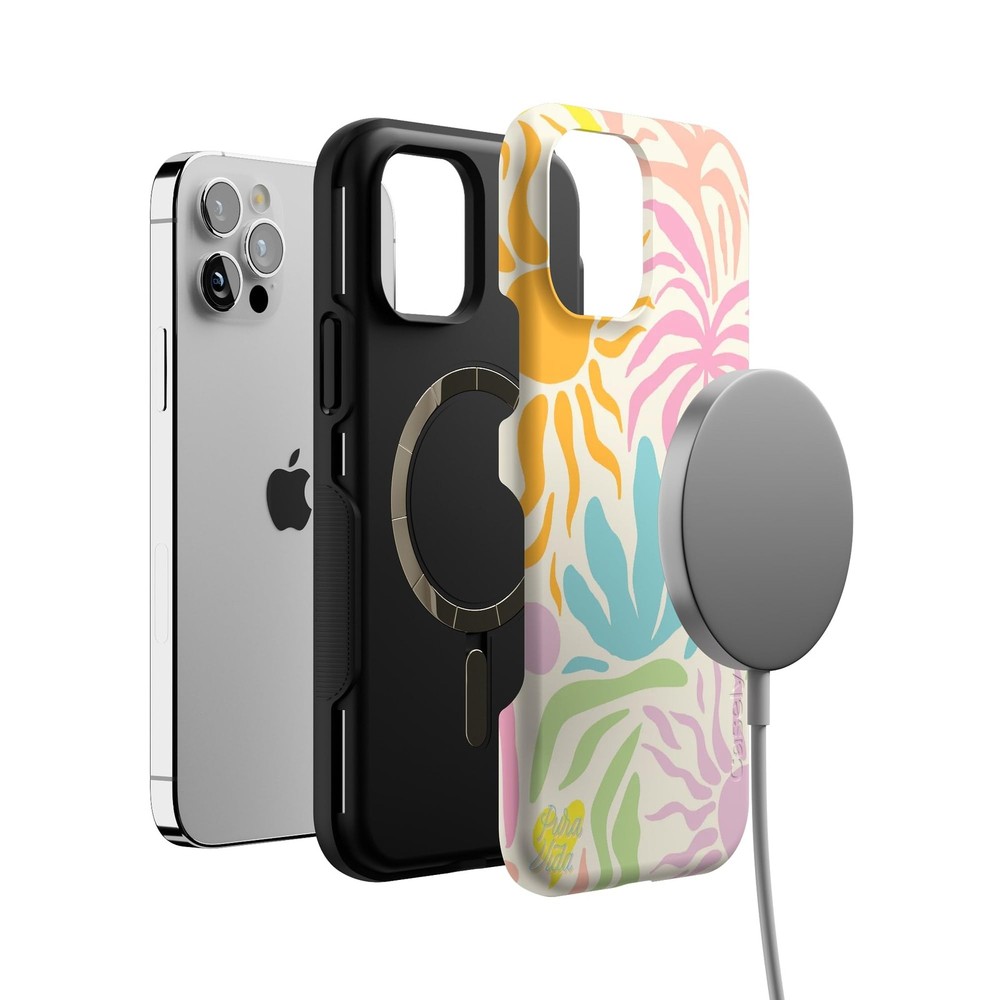Casely iPhone 12/12 Pro Case | Pura Vida | Oasis | Bold Protective Design | Comp