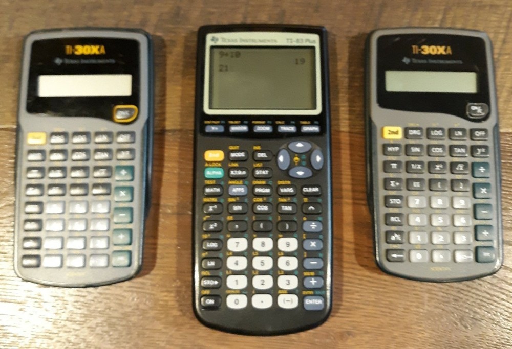Ti 83 Plus Calculator Plus 2 Bonus Calc Texas Instruments Bundle READ