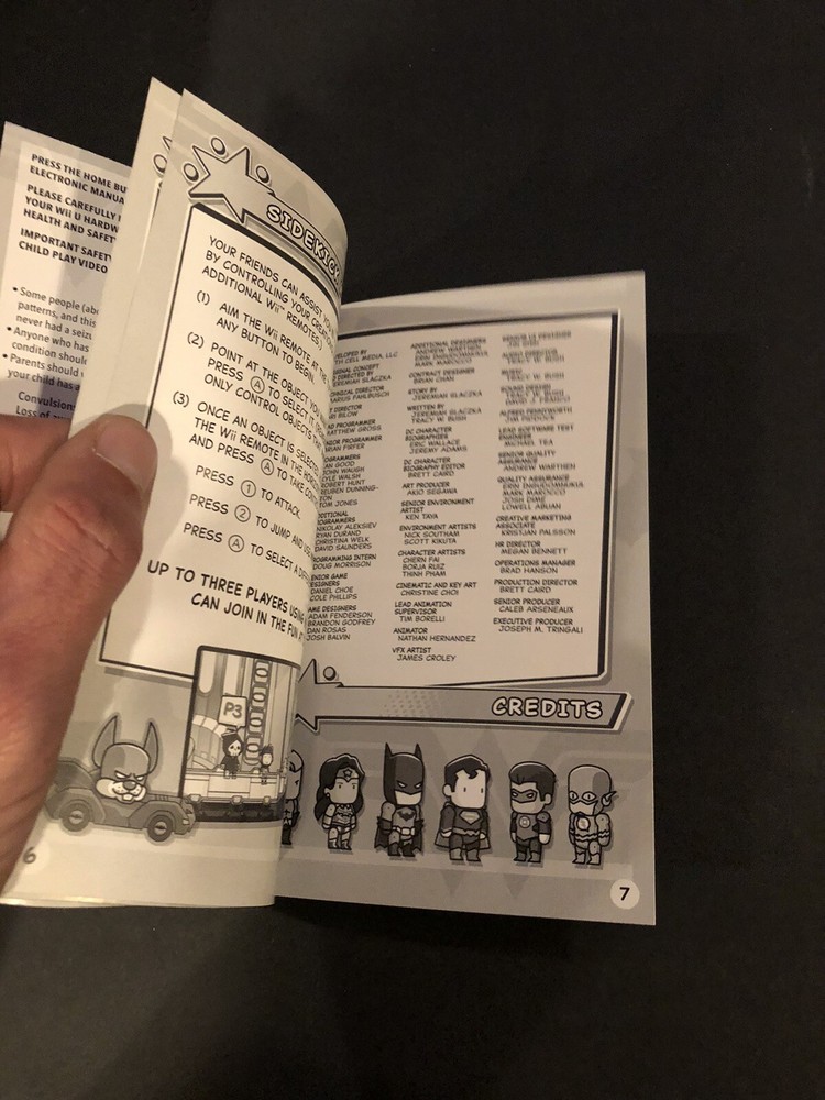 scribblenauts unmasked Wii U Manual Only