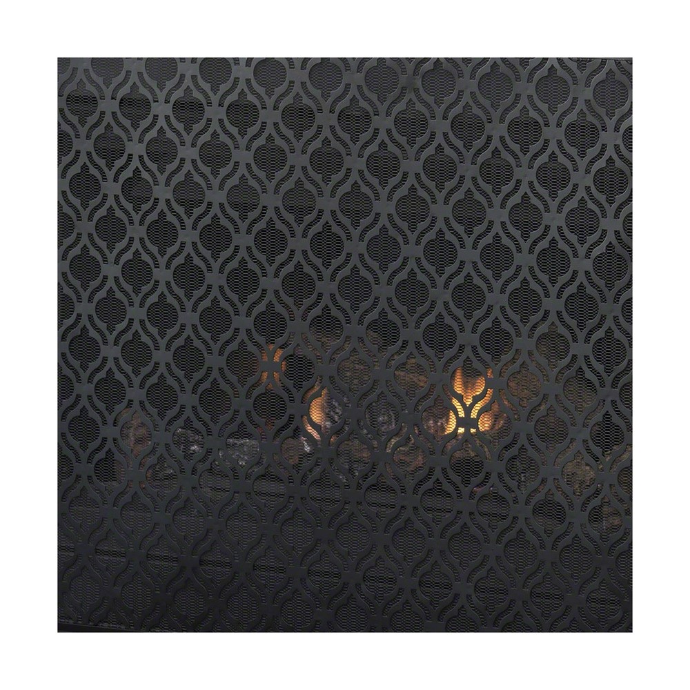 Christopher Knight Home Elmer Single Panel Iron Fireplace Screen, Black