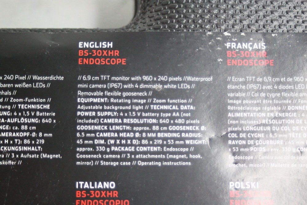 Voltcraft BS-30XHR Inspection Endoscope - NEW