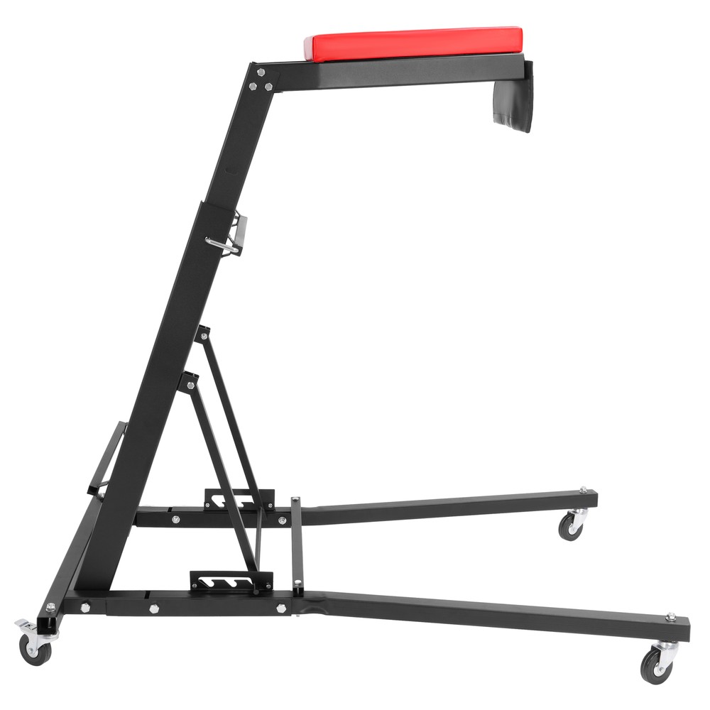 Foldable Topside Creeper Adjustable 48" - 66" Movable Ladder W/ 4 Wheels
