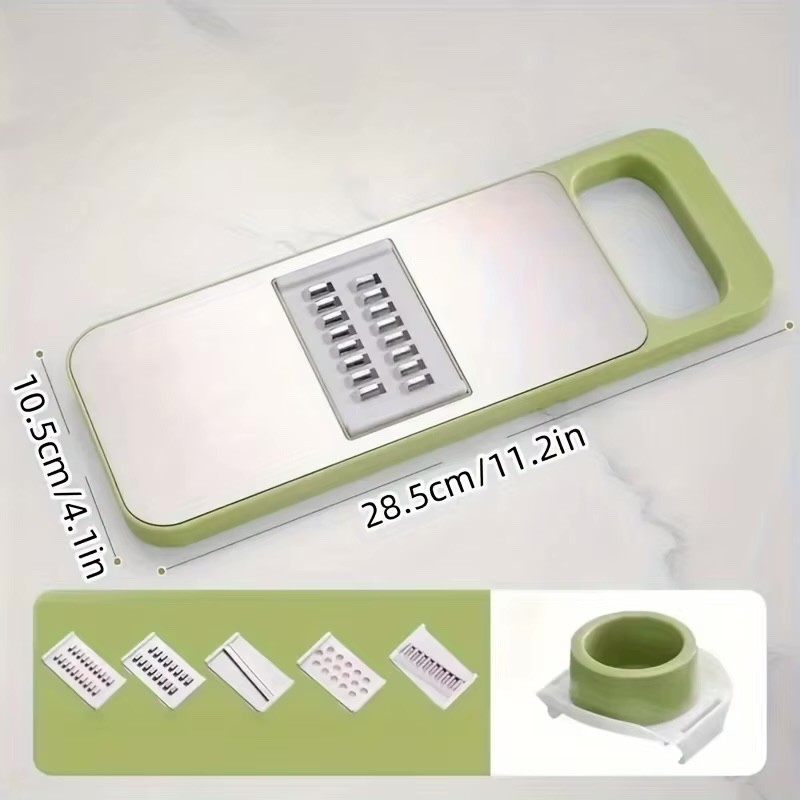 7pcs/set Multifunctional Vegetable Slicer and Grater Set - Interchangeable Blade
