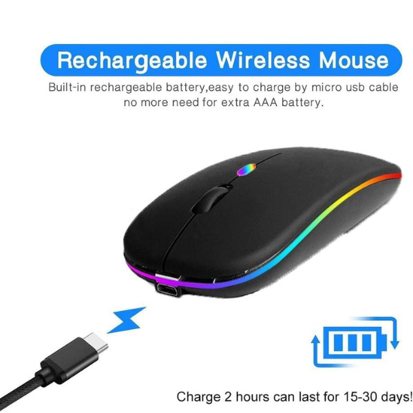 NEW WIRED USB OPTICAL MOUSE FOR PC LAPTOP COMPUTER ANDROID BOX SCROLL RGB LED UK