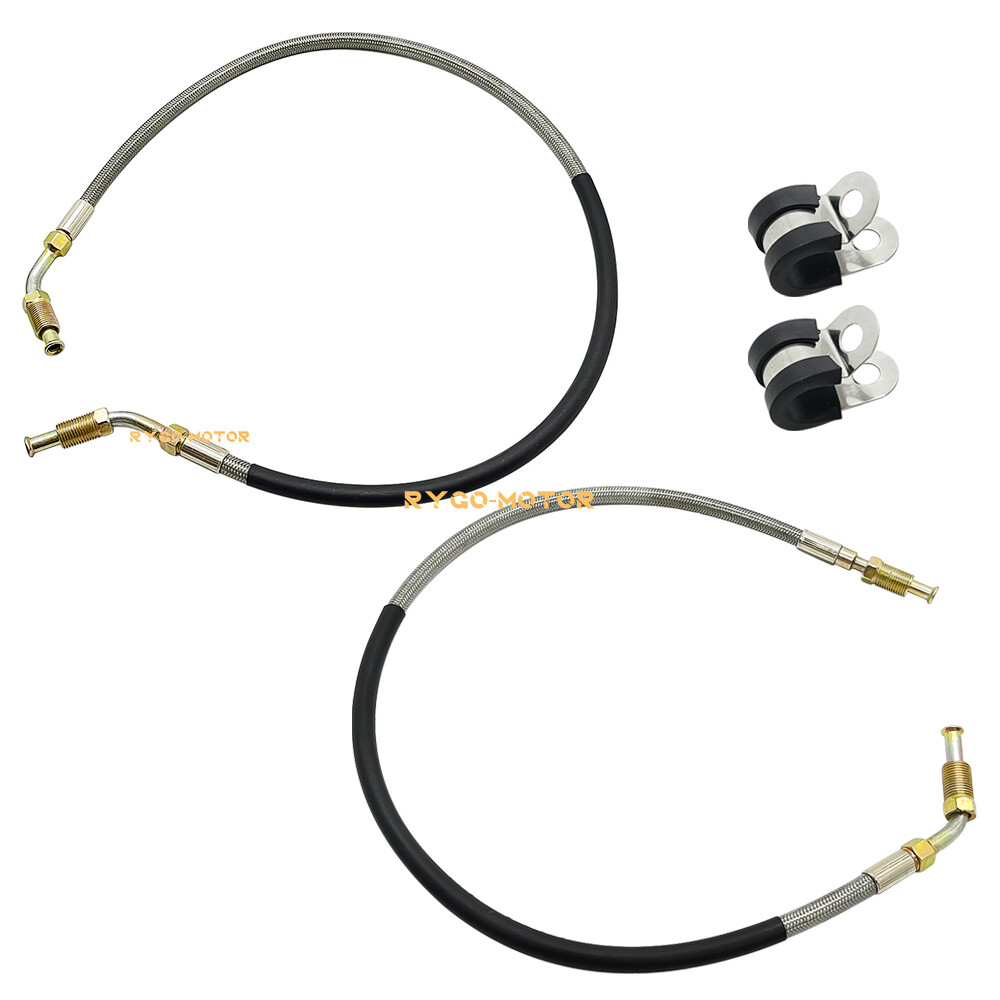 Front Brake Lines Left & Right W/Fitting for Polaris Trail Boss 250 325 350 ATV