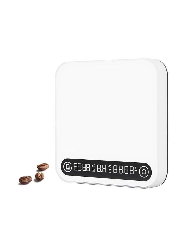 COFFMETER Smart Coffee Scale Timer Flow Rate App 0.1g Precision White - NIB