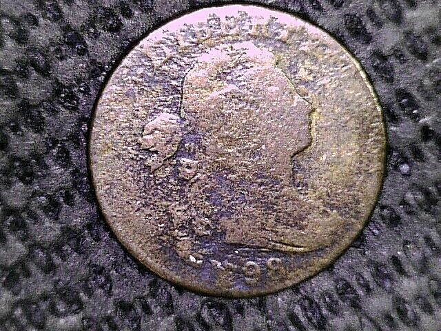 1798 Draped Bust Large Penny/Cent #57 Reverse Excellent Free Ship Same Day Paid!
