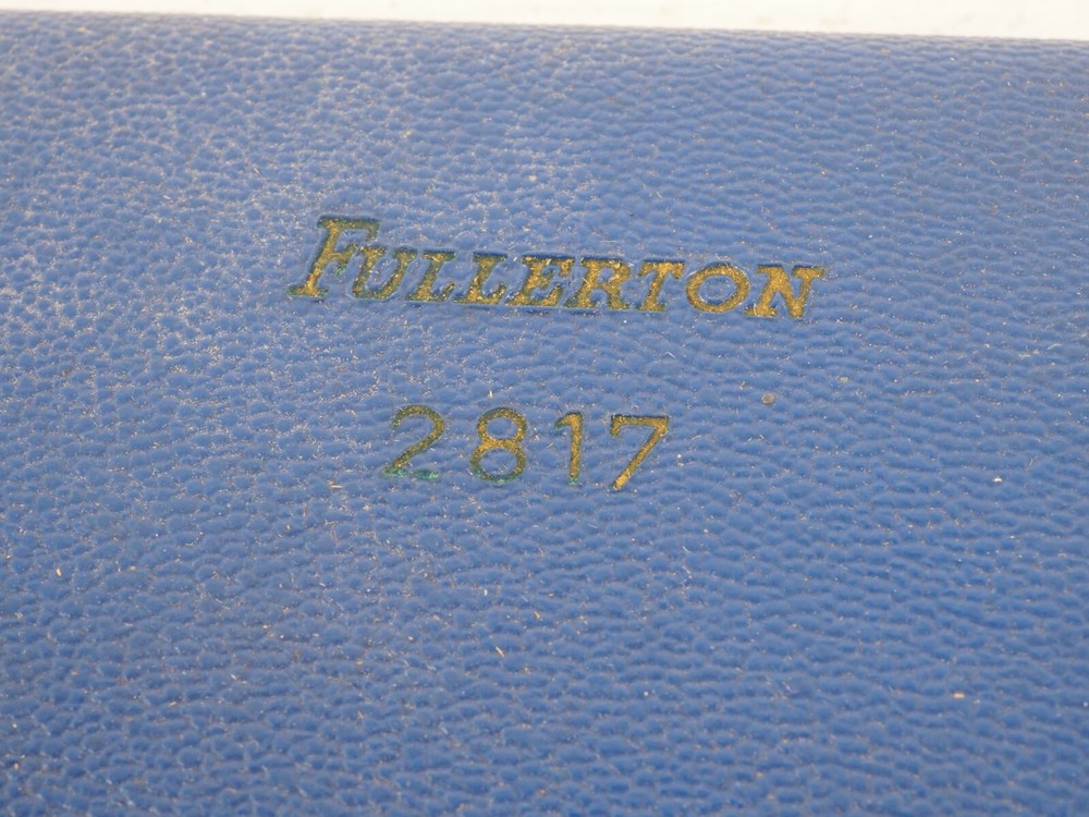 Fullerton 2817 Compass Drawing Instruments Drafting Set w/ Case XLNT Germany