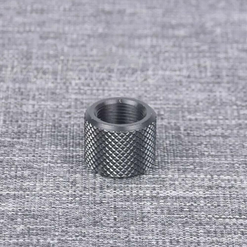 4PACK Black Steel 1/2x28 1/2-28 TPI Muzzle Brake Thread Protector For 9mm .223