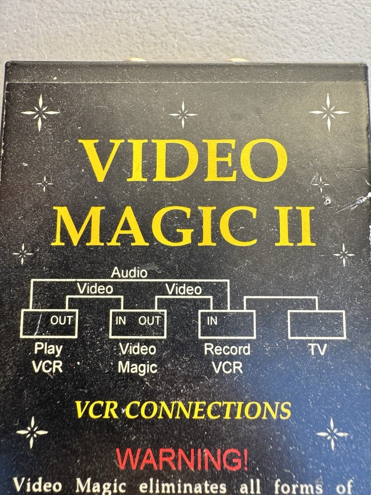 Video Magic II Vintage VCR Video Stabilizer Processor AV Box For Dubbing Transfe