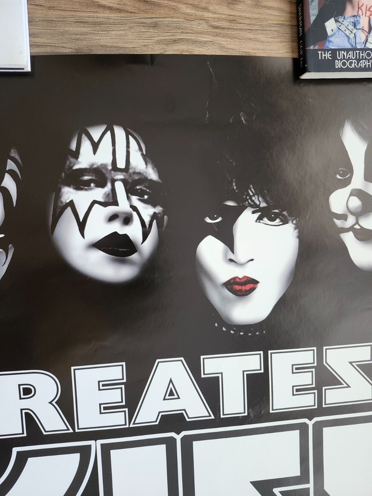 Greatest KISS RARE Alternate Logo 23x33 Vintage 1997 Promotional Poster Mercury
