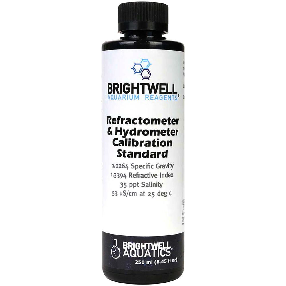 Brightwell Aquatics Refractometer Calibration Solution 250mL Salinity Salt Test