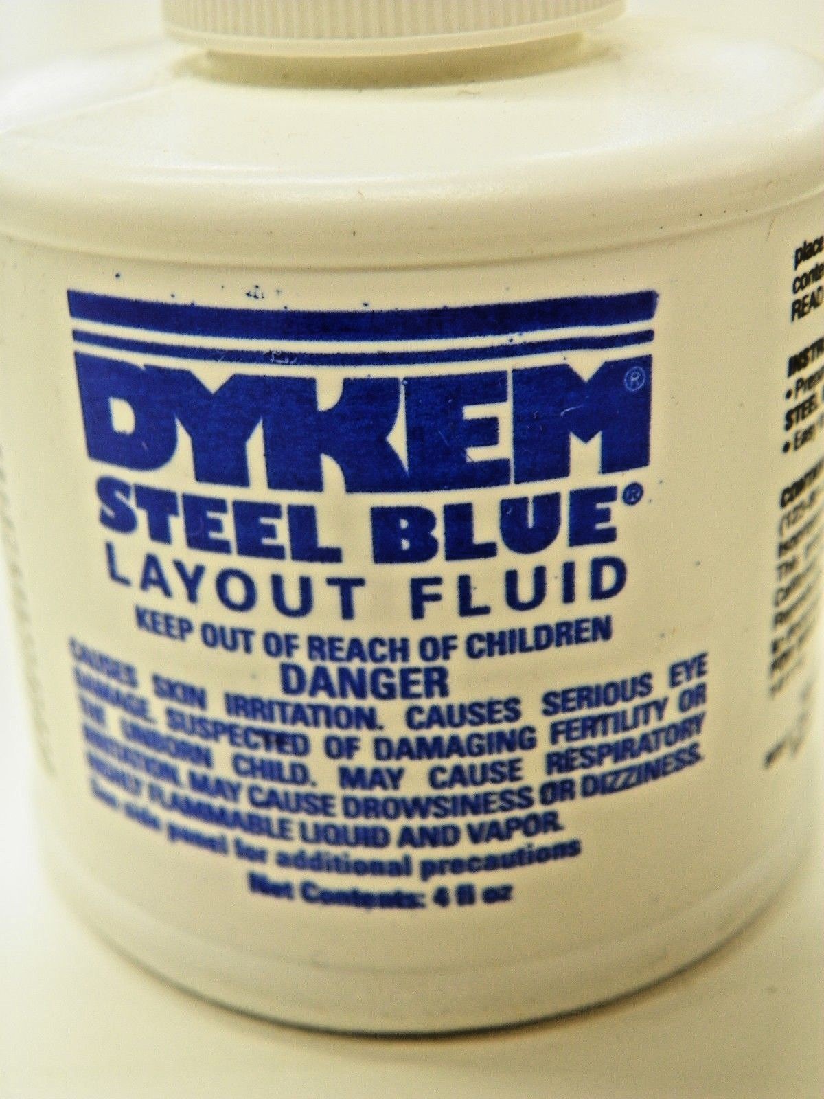 DYKEM LAYOUT FLUID - (1) RED & (1) BLUE, 4 FL.OZ. BRUSH IN CAP