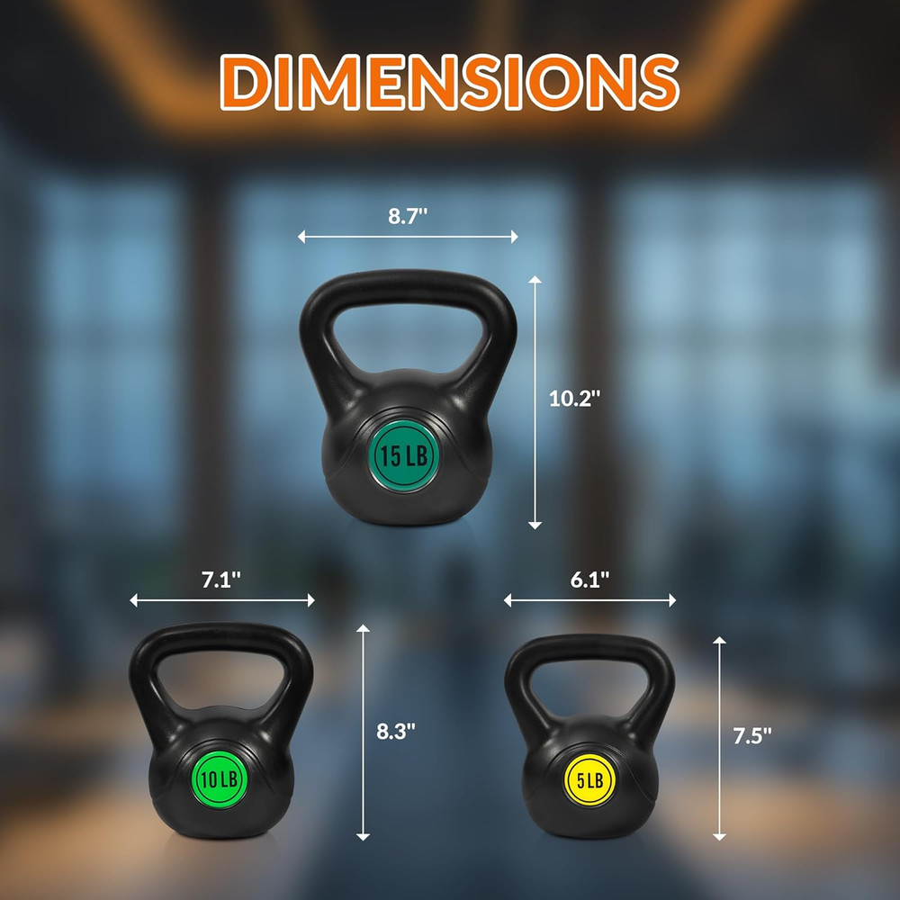 Kettlebell Sets Piece Strength Training Kettlebells Weight Set