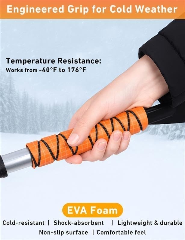 Car Snow Brush Ice Scraper Windshield Cleaner Window Brush Winter Accessory