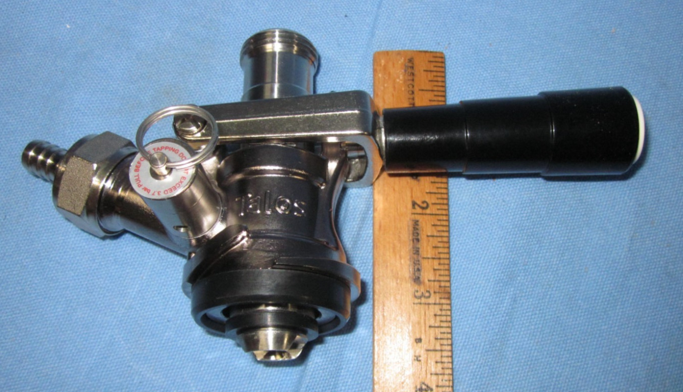 TALOS 178Coupler, Keg Coupler D-Type Beer Keg Tap Stainless Steel Probe 1022704