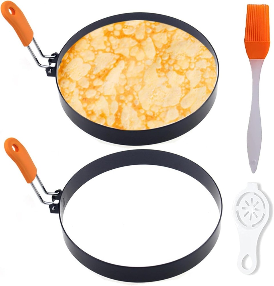 6 Inch Griddle Pancake Ring 2 Pack New