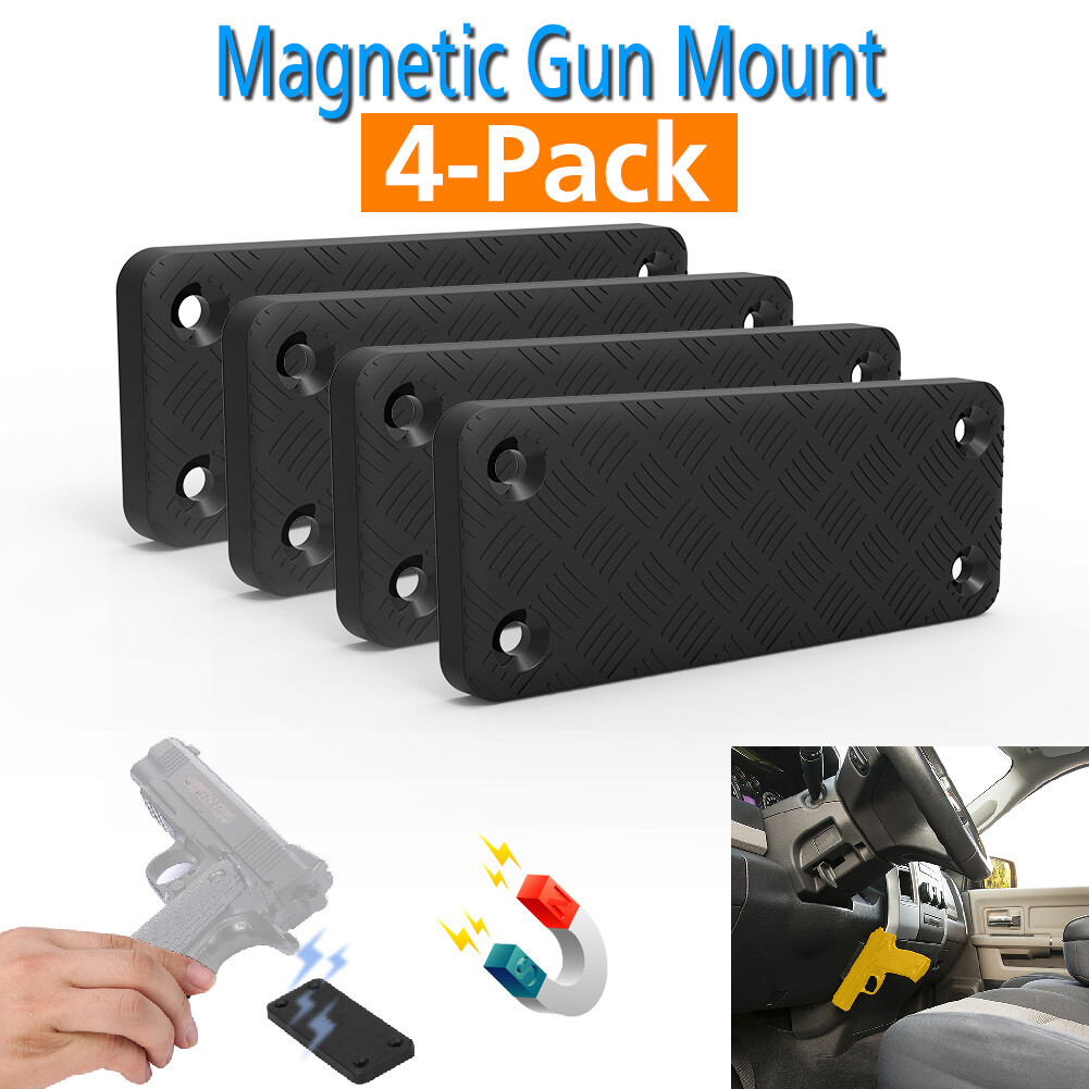 55lb Gun Magnet Mount Magnetic Holder Concealed Pistol For Car Desk Bed USA