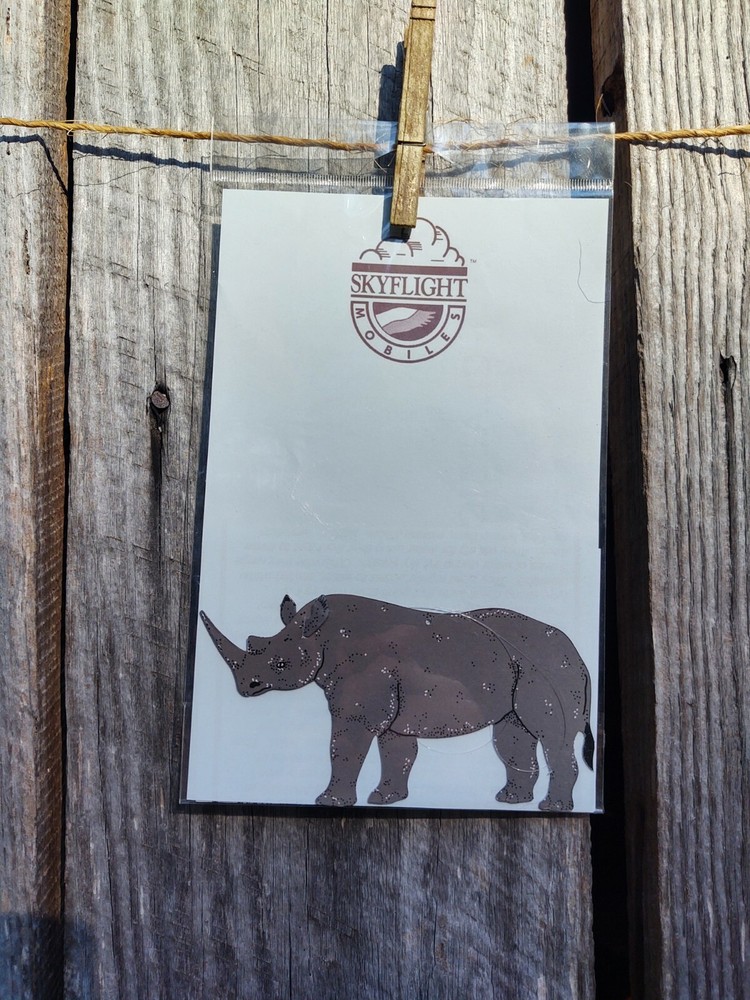 Skyflight Mobiles - Rhinoceros Single with string New