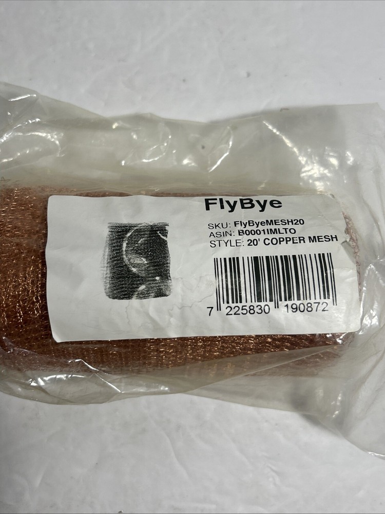 FlyBye Copper Mesh 20 foot roll