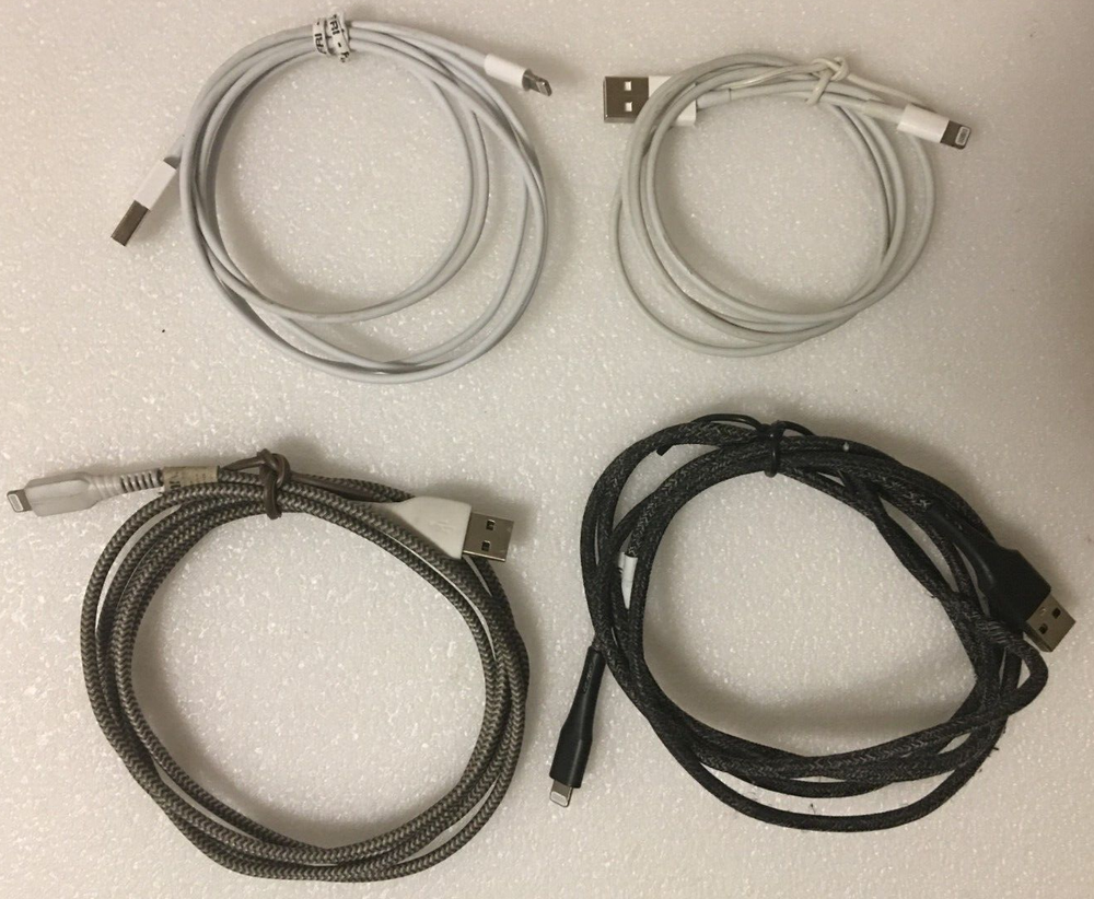 Lot Of 4 Assorted Apple USB Lightning