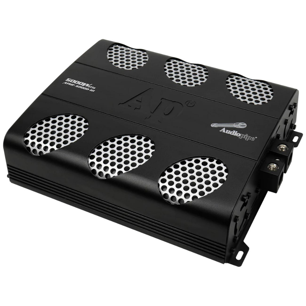 Audiopipe APHF-5000D-H2 Full Range Class D Monoblock Amplifier 5000 Watts 2 OHM