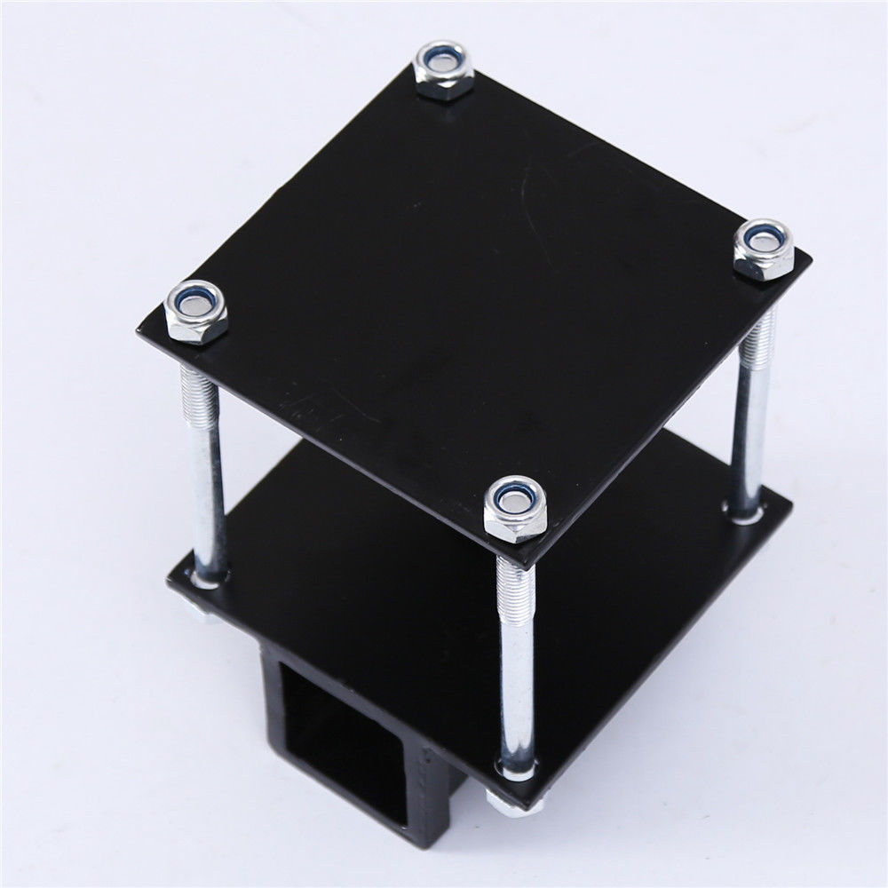 4''- 4.5" Square RV Bumper Receiver Adapter 2'' Hitch Mount Bike Rack Carrier