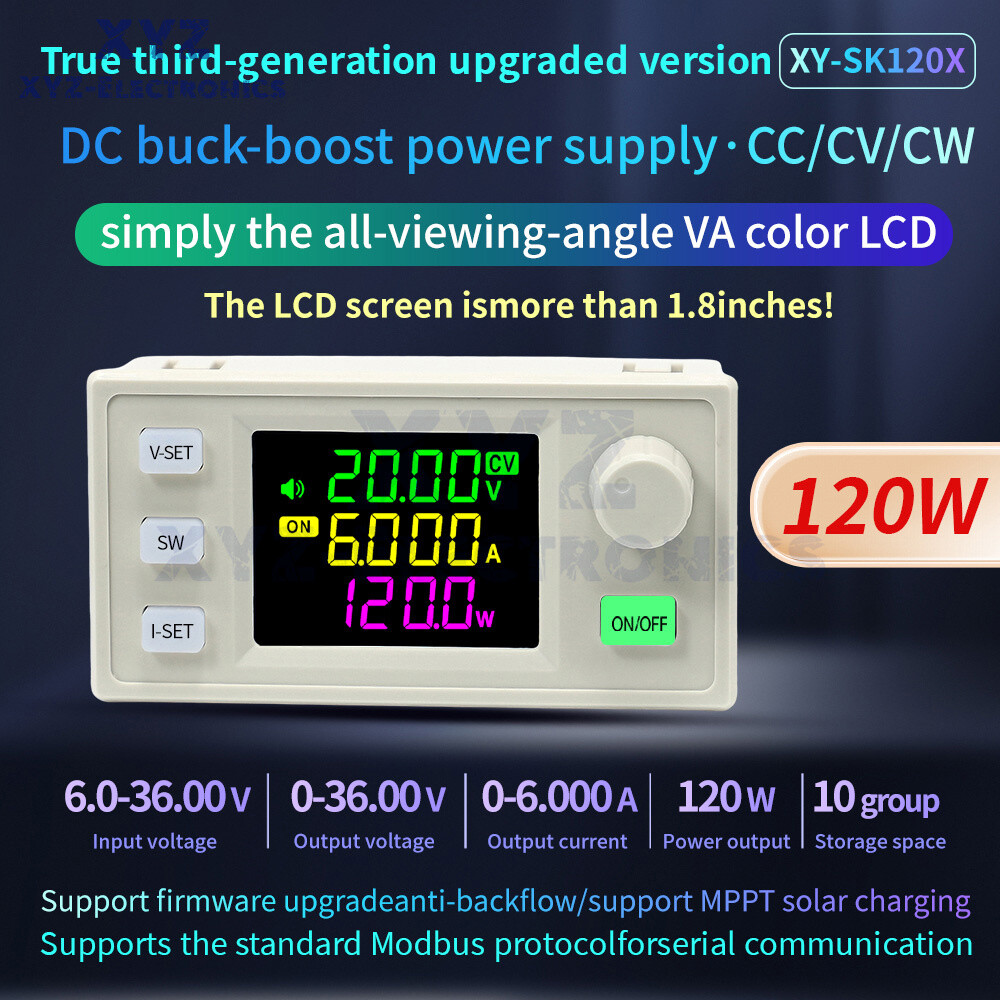 SK120X CNC Buck-Boost DC Adjustable Voltage Regulator Power Supply Module 120W