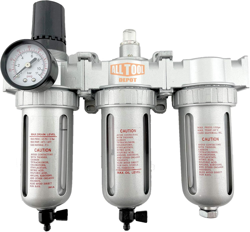 1/2" NPT MID FLOW Filter Regulator Coalescing Desiccant Dryer System for Compres