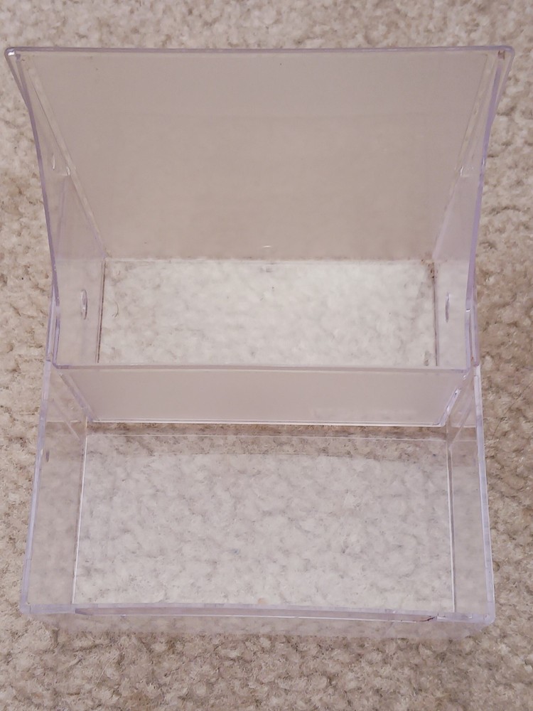 MEMOREX 10-Disk 3.5" Floppy Disk Plastic Storage Box for Desk/Drawer-Clear