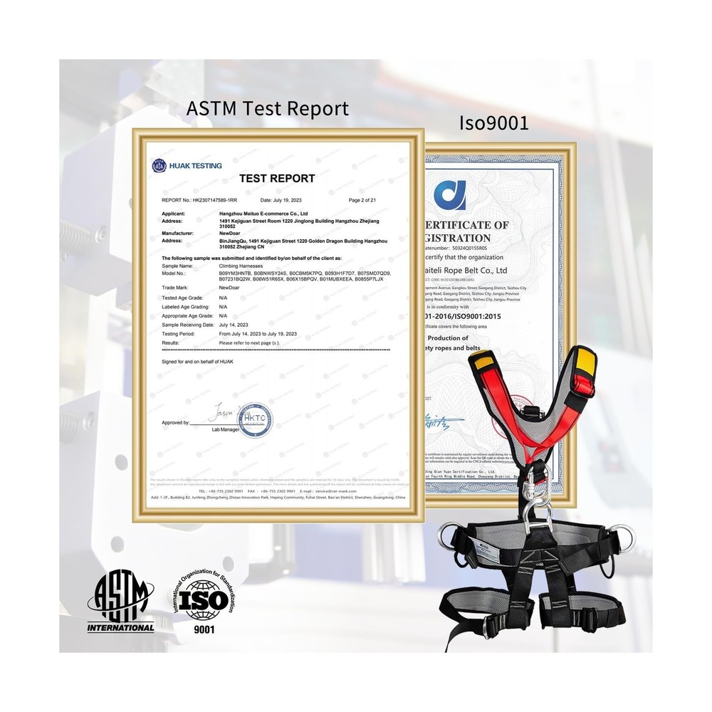 NewDoar Climbing Harness CE Certification Rock Climbing Rappelling ... Fast Ship