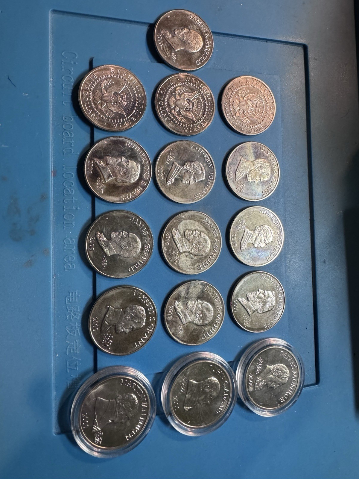 Set of 16 Liberia $5 Presidential Coins (2000) – U.S. Presidents – BU