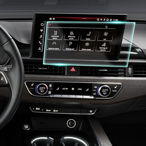 Crystal Clear Screen Protector for 2018 Audi A5 Vehicle Navigation