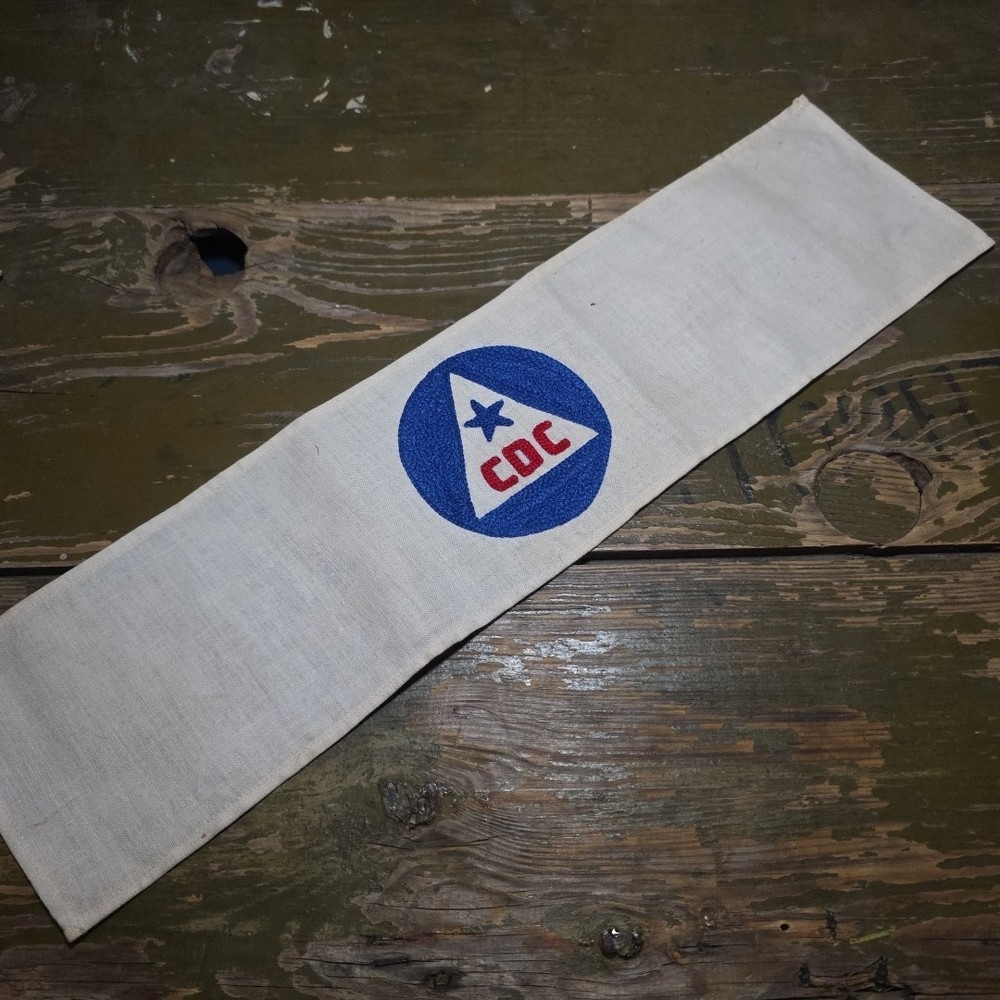 WW2 Era Civil Defense Command Armband Stitched Unissued