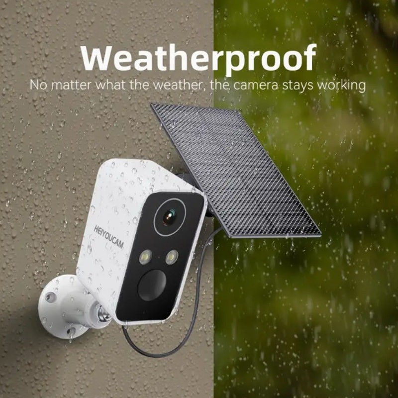 3-Link Solar-Powered Wireless Security Camera (Motion Detection, Alarm)