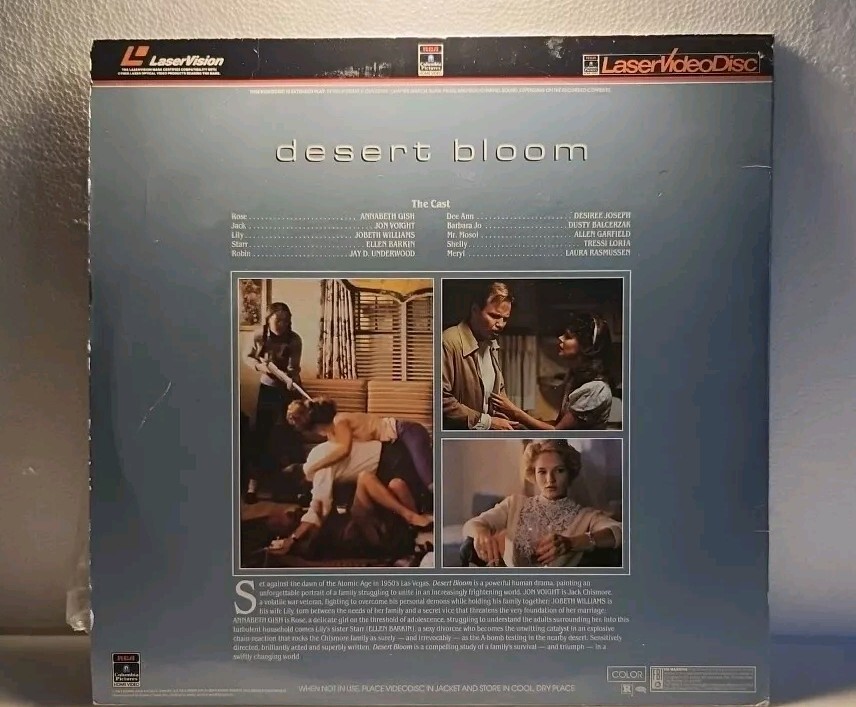 Laser Disk Desert Bloom Jon Voight EUC