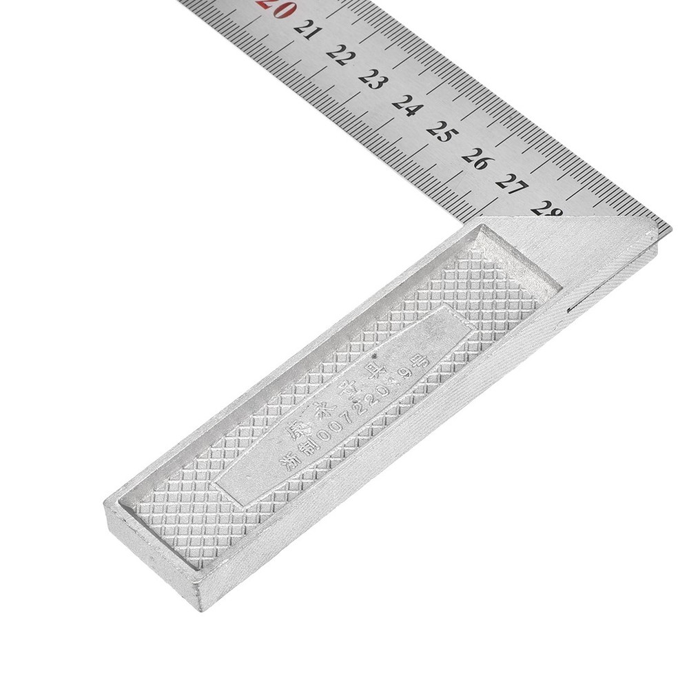 Right Angle Ruler 300mm L Shape Carpenter Square Dual Side Scale Layout Tool