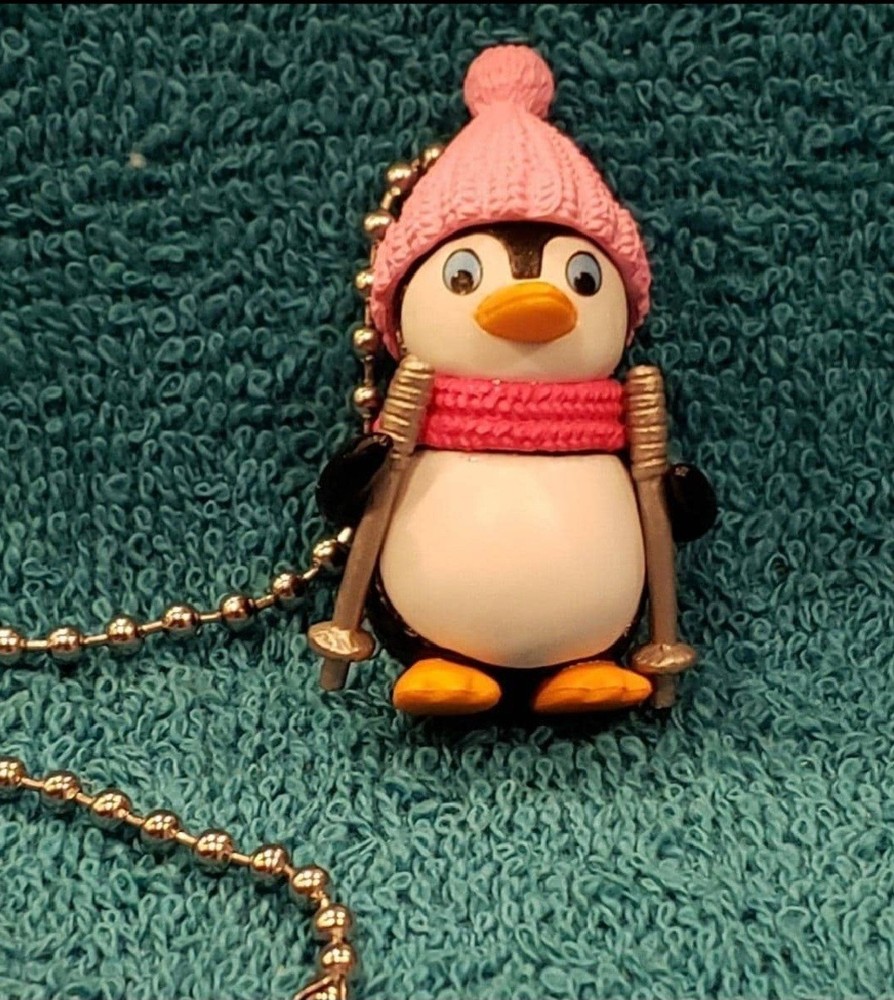 Penguin Handmade Light Pull or Fan Pull - Penguin Decor