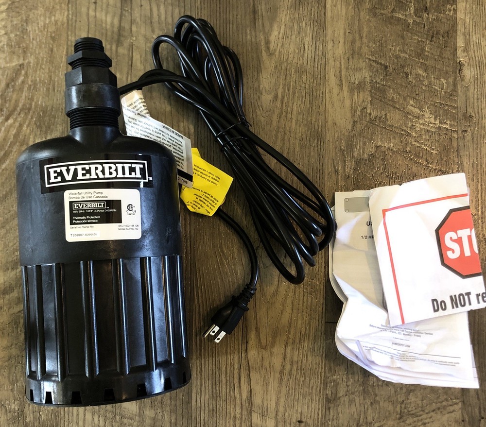 Everbilt 1/2 HP Submersible Waterfall and Utility Pump