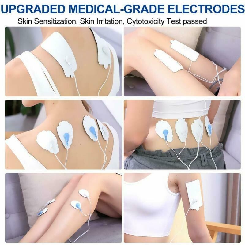 20X Large Snap On Replacement Pads For Electrode TENS Unit & Pulse Massager