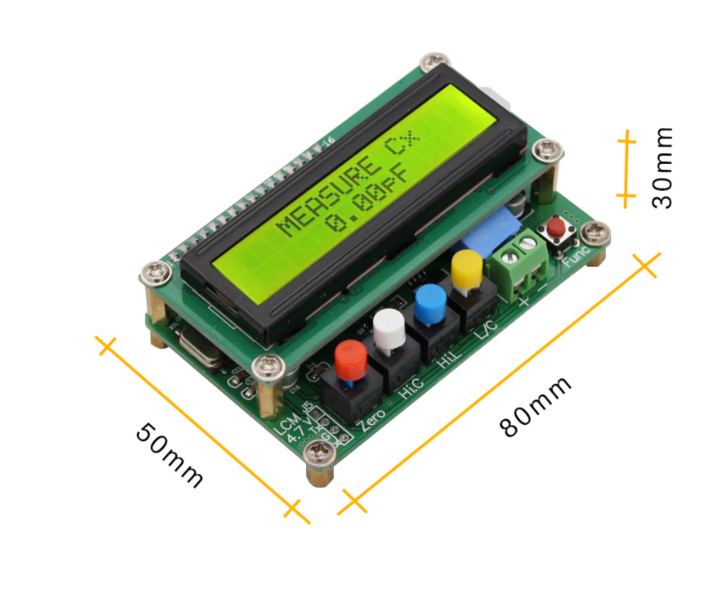 LC100-A Digital L/C Inductance Capacitance LCD Display Meter High Precision