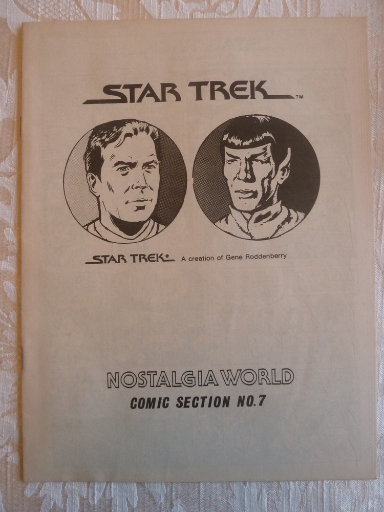 STAR TREK / Nostalgia World Comic Section / 1981 #7 Kirk Spock