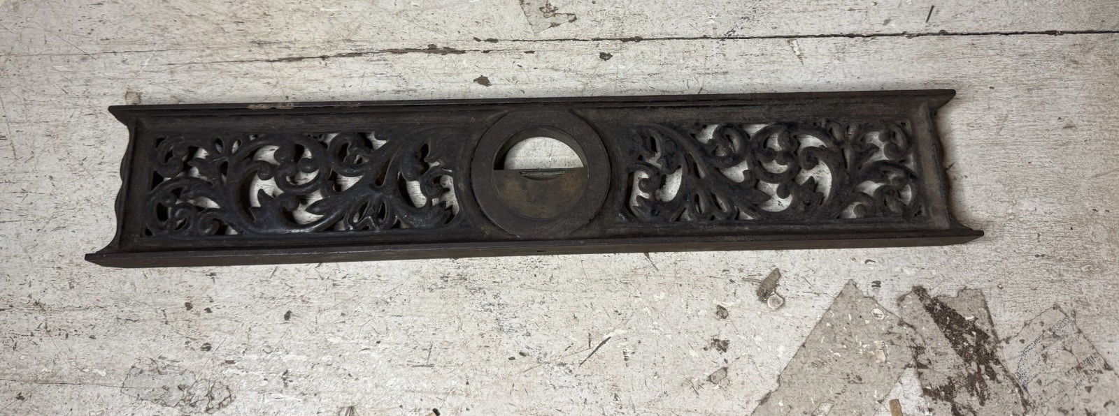 Antique 1867 1868 LL Davis Adjustible Spirit Level Cast Iron 18'' Inclinometer