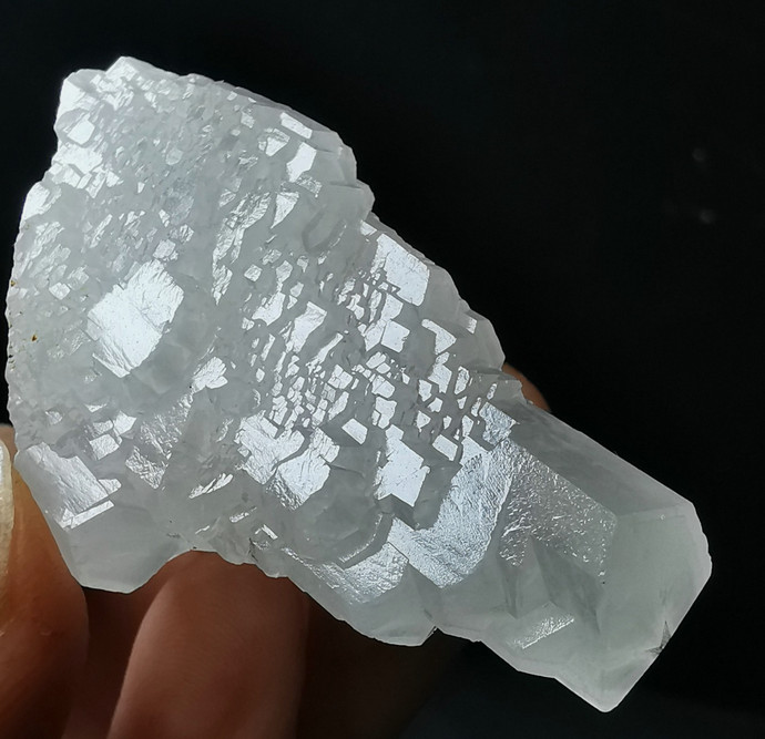 UV Fluorescent Stair Step Stacked Elestial Calcite