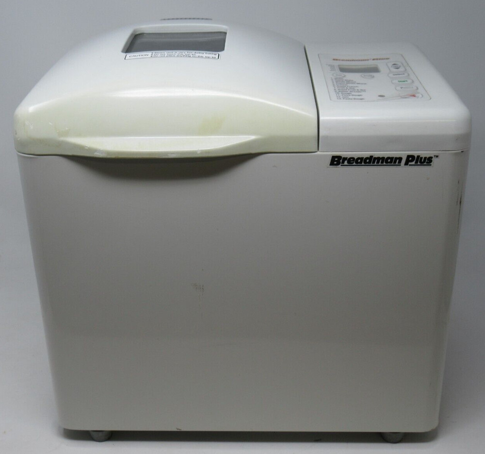 BREADMAN PLUS 1-2 LB. DIG. BREAD MAKER WHITE TR700C, BREAD MACHINE FRUIT & NUT +