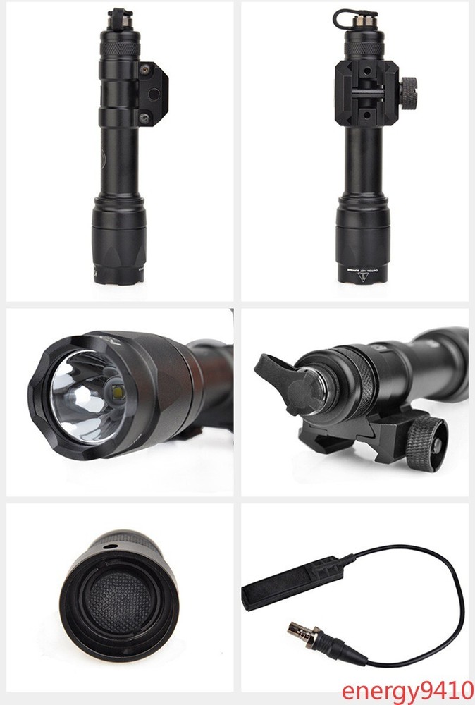 In Us ! Tactical M600C LED Flashlight Weapon Remote Switch White Lamp Strong